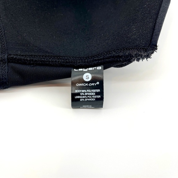 Layer8 Sports Bra Zip Front Closure Size S (32-34 A/B) Style# LWB0081-1 NWT - Picture 7 of 8